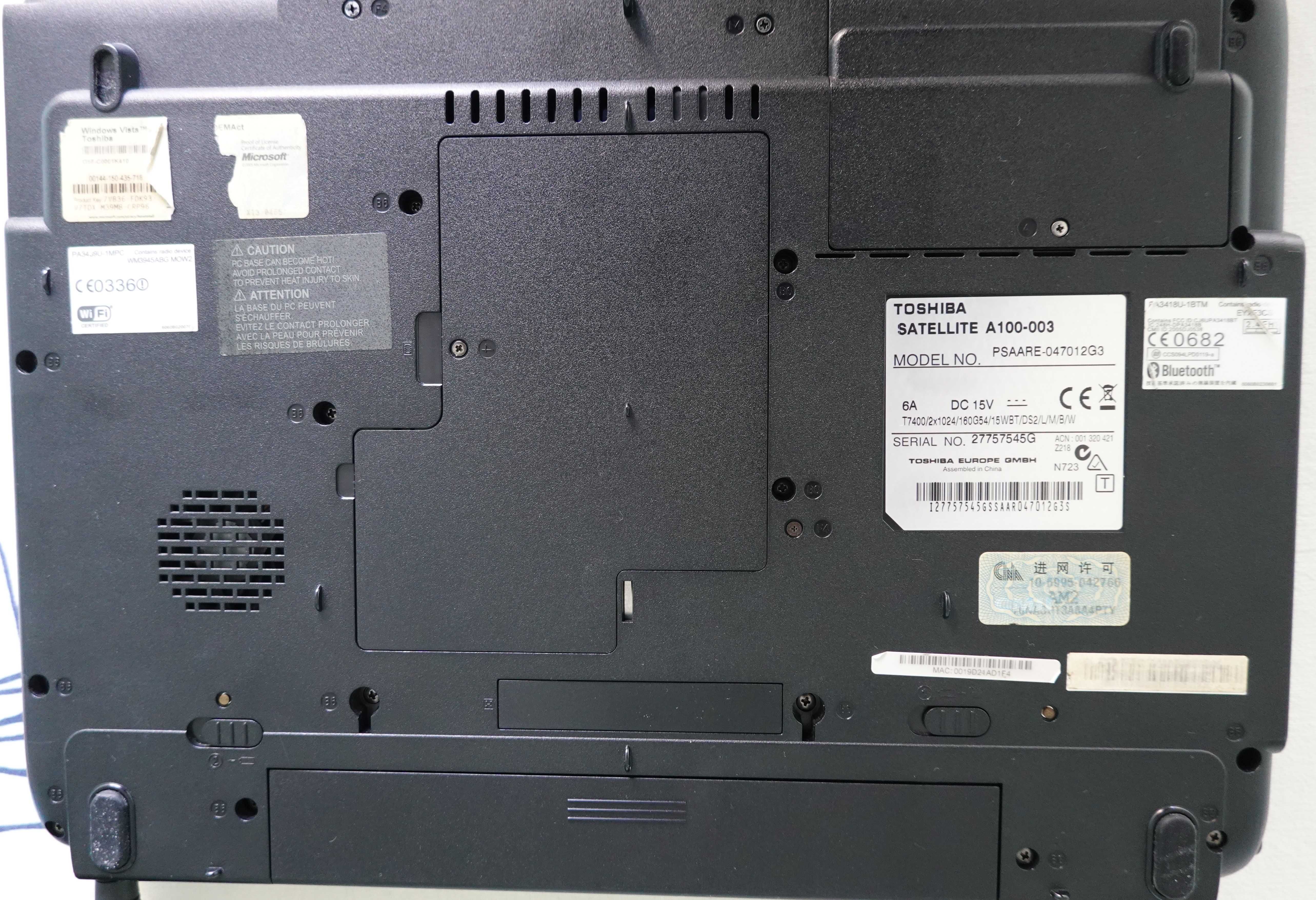 Лаптоп Toshiba Satellite A100-003