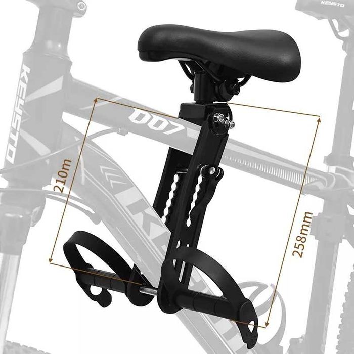 Scaun Aluminiu/Otel Bicicleta Copii 2-4 ani Montare Fata Cadru +Ghidon