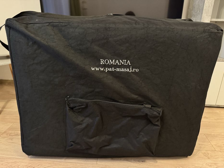 Vând pat de masaj pliabil profesional, alb