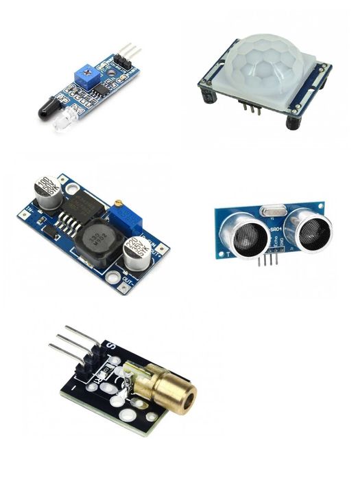 Senzor arduino - Ifrarosu, prezenta, LM2596, Ultrasonic, dioda laser