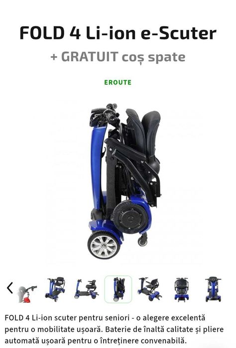 Scuter electric pliabil