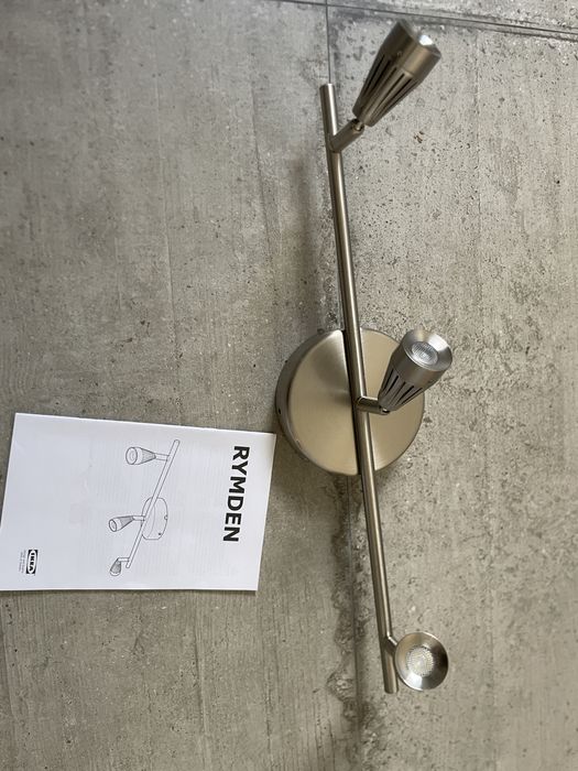IKEA RYMDEN LED таванна релса с 3 спота