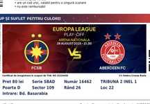 Vand 2 bilete FCSB-ABARDEEN