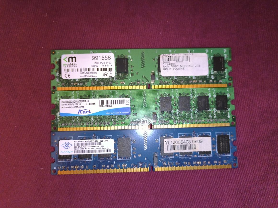 RAM Памети, DDR2,3,4
