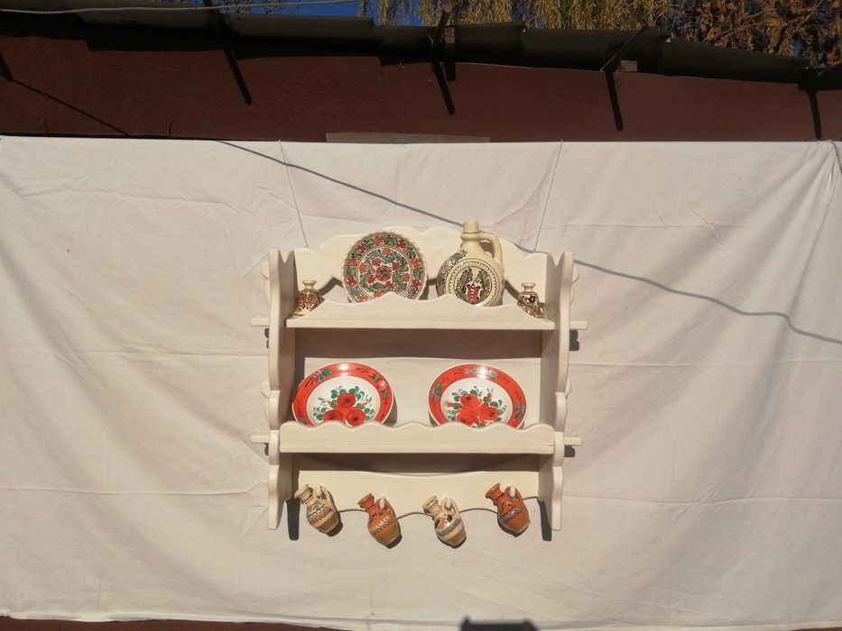 vand blidar din lemn cu 2 polite