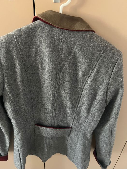 Sacou gri damă din lana