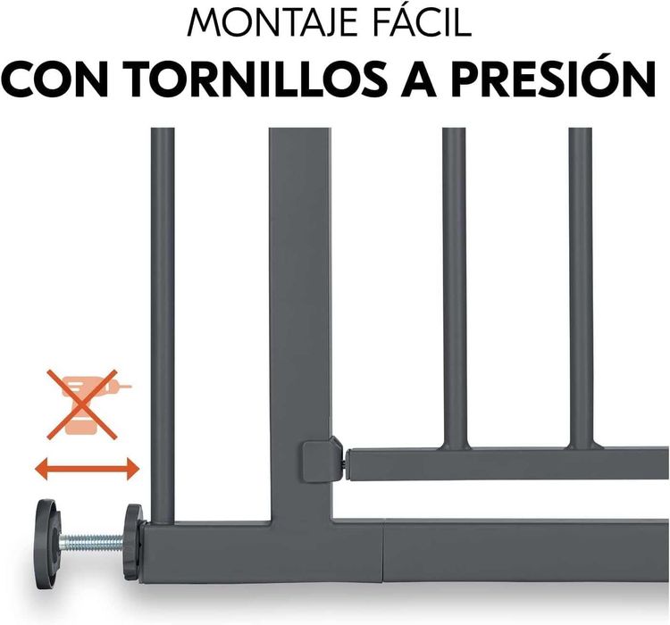 Hauck  Poarta de siguranță pentru copii , 75-80 cm , gri inchis