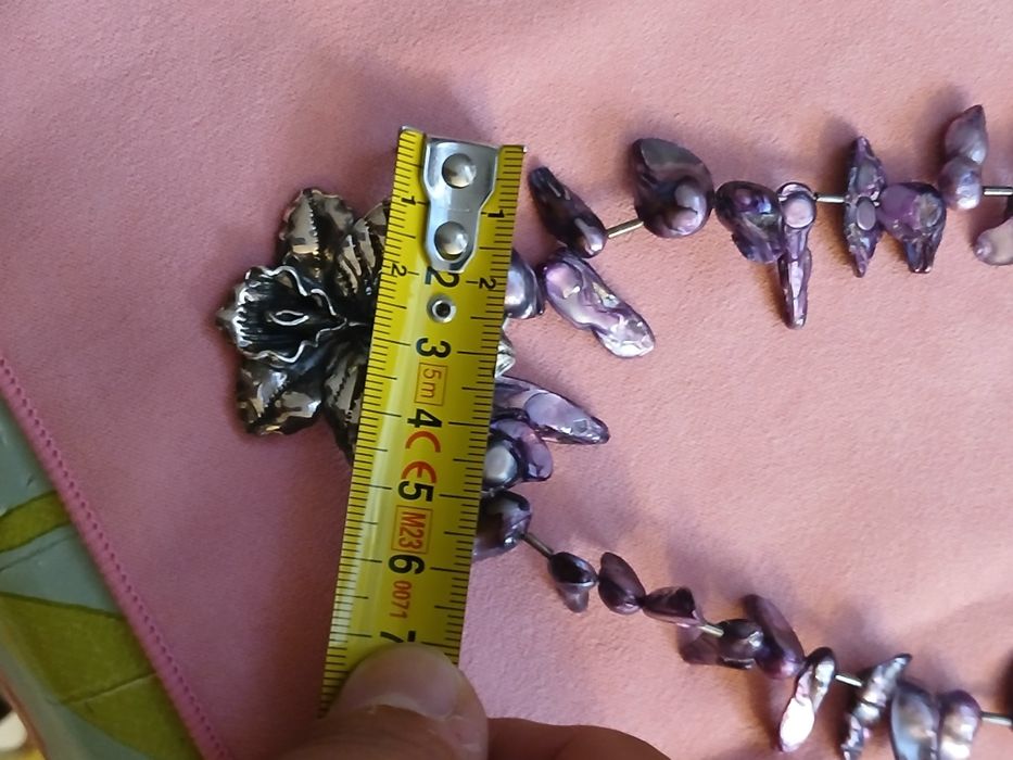 Colier argint si perle