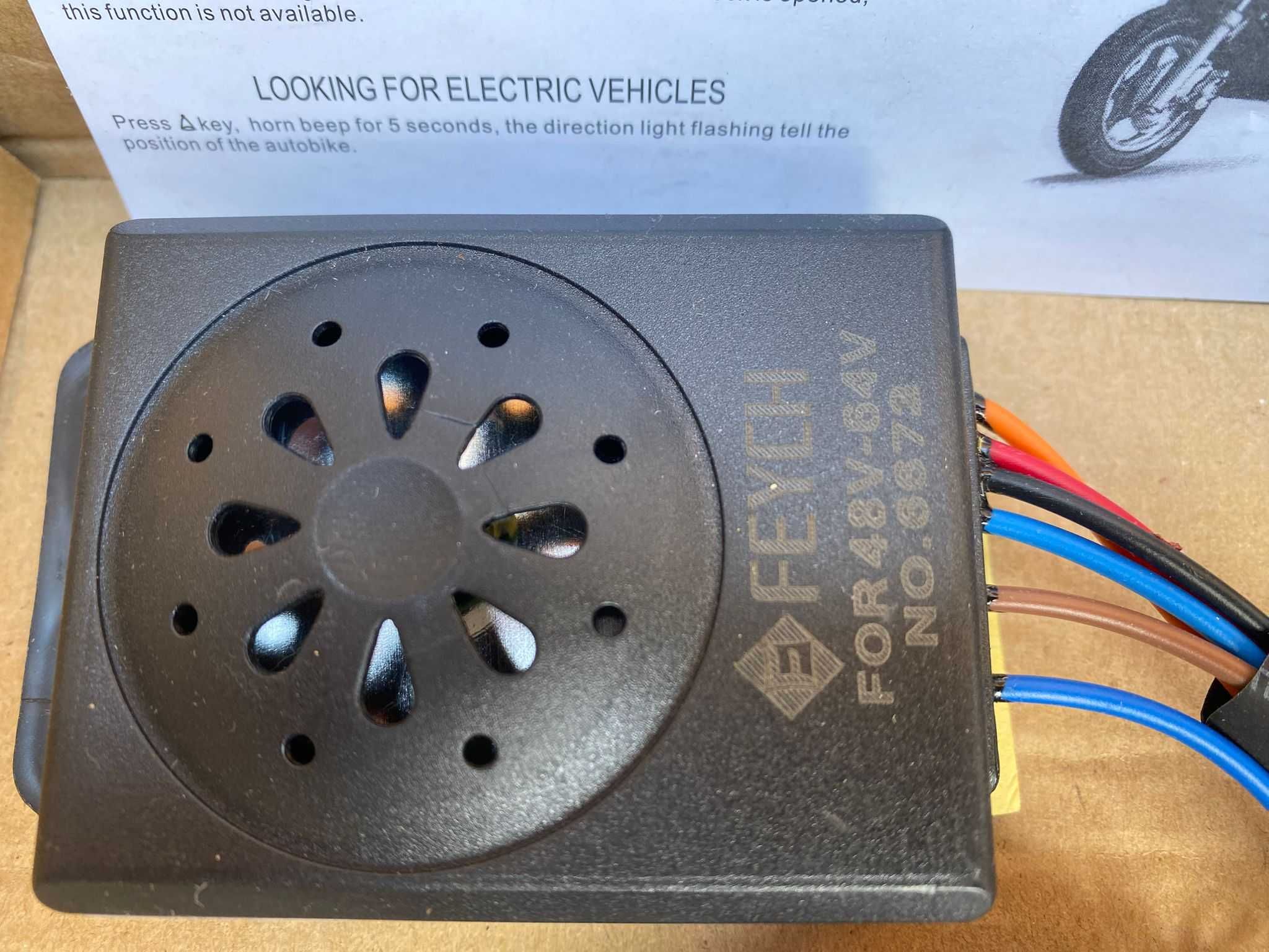 Alarma trotinete electrice 48v -  64v - alarma scutere