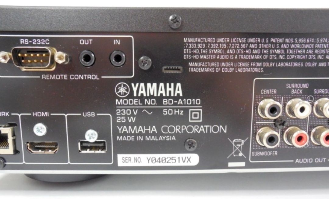 Blu-ray Yamaha bd a1010