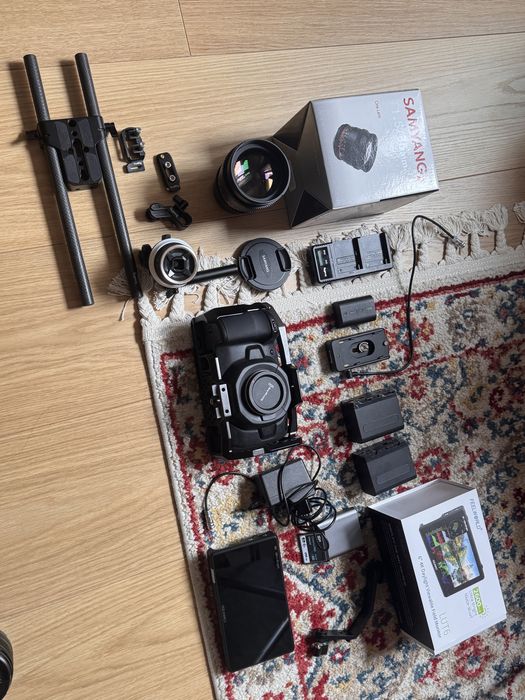 BMPCC 4K + Samyang 85mm/1.5 & аксесоари