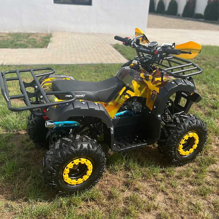 Atv copii 125cc Mini Rocket Toronto 7" automat 4T benzina galben camo