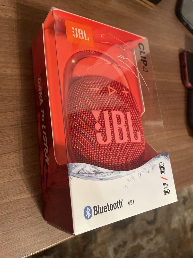Boxa portabila JBL Clip 4, Bluetooth IP 67, 10h, rosu
