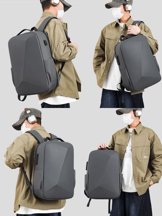 Мужской рюкзак для ноутбука с твердым корпусом мужская сумка портфель