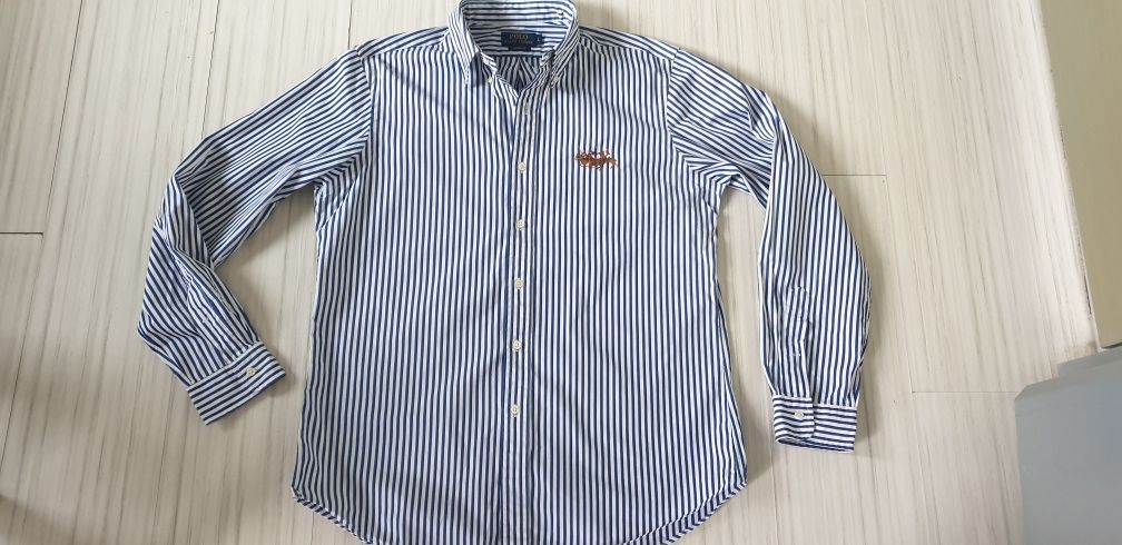 POLO Ralph Lauren  Cotton Custom Fit / L ОРИГИНАЛ! НОВО! Мъжка Риза!