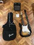 Set chitara electrica Squier, amplificator, husa
