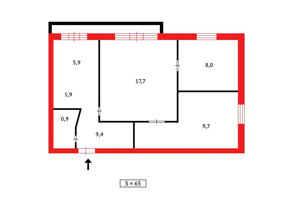 Продам 3х комнатную квартиру на 6 мкр, ЦЕНТР ТОРГ