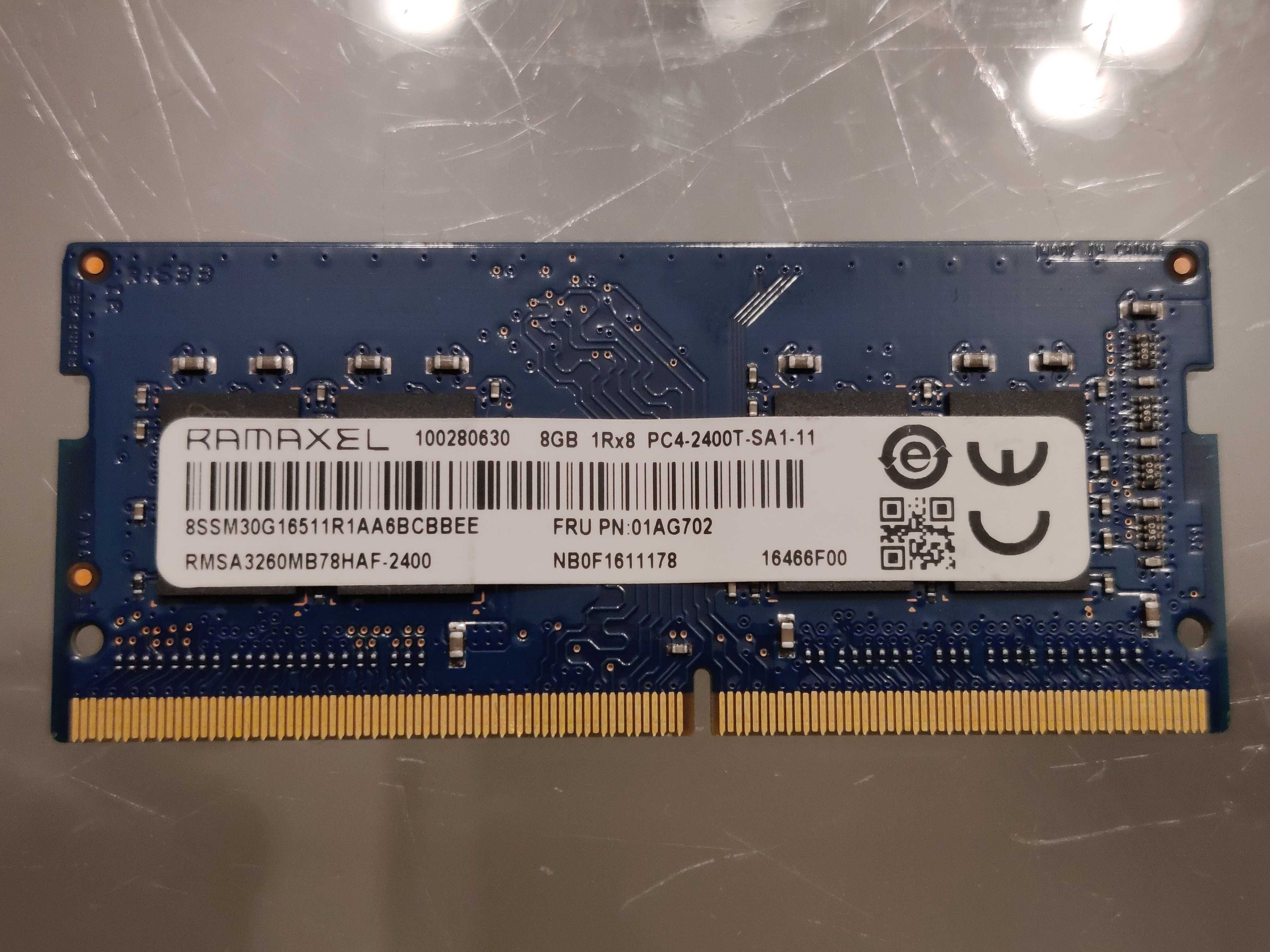 Продавам памети за лаптоп SO-DIMM DDR3 и DDR4 8GB