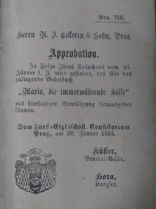 Carte de rugăciuni antică