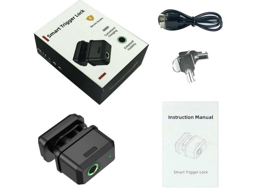 Incuietoare, inchizator, blocator cu amprenta pentru vanatoare