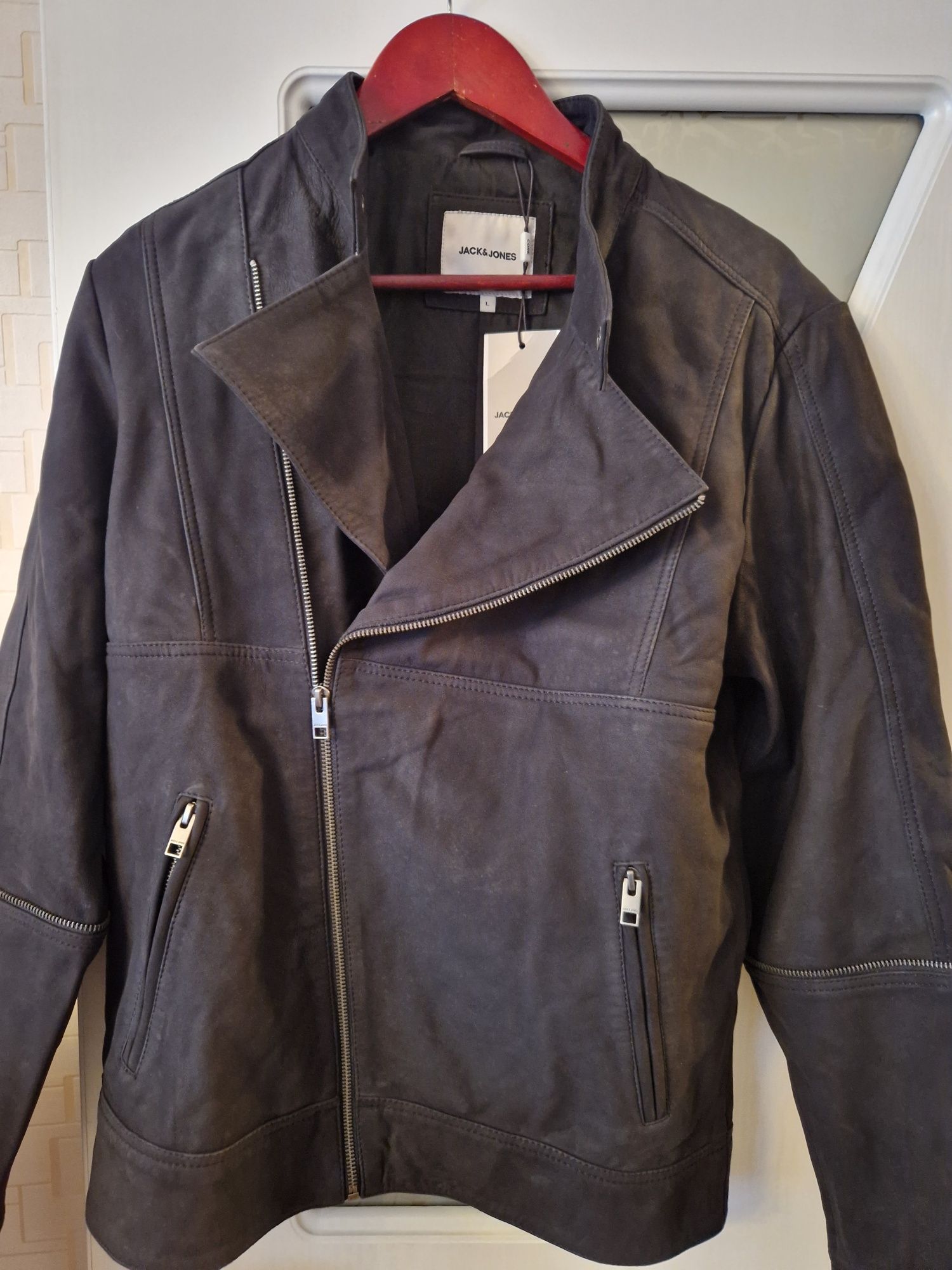 Кожено яке Jack & Jones