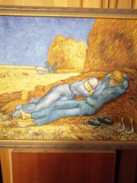 Tablou reproducere Vincent Van Gogh- pictura in cutit, realizat manual