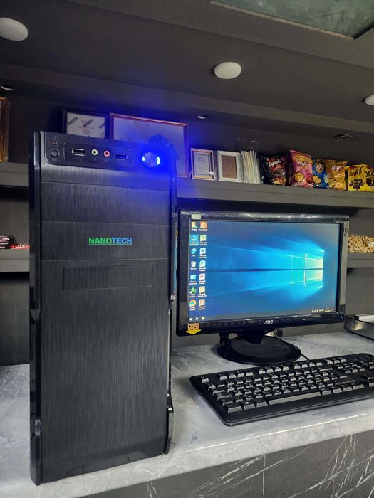 Кейс ASUS H81:: \DDR-3\G 3240\Azu-2GB\HDD-500 GB 19-Monitor komplekt