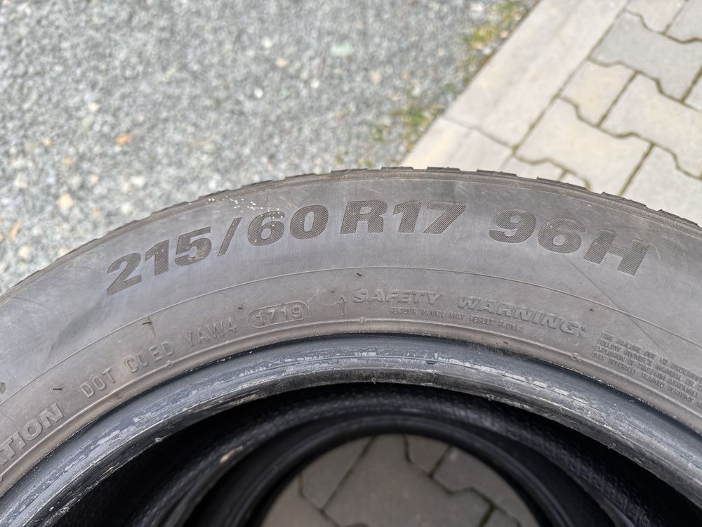 2бр. Зимни Гуми 215/60R/17 -KUMHO- DOT:1719- 4.2мм.