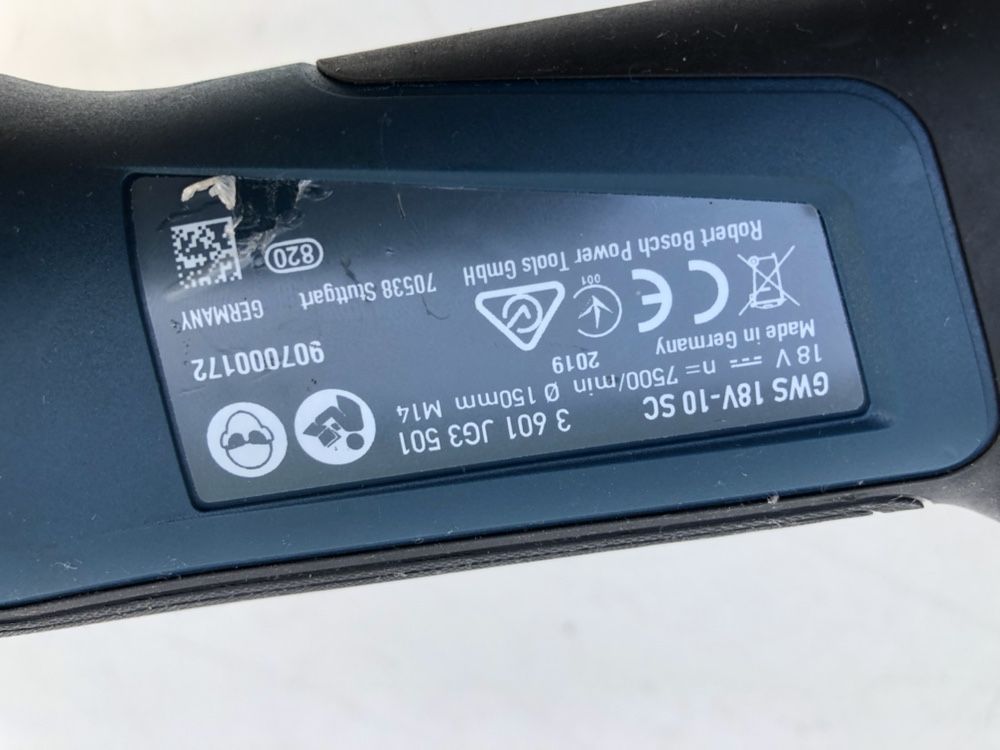Polizor Unghiular pe Baterie Bosch GWS 18V-10 SC Fabricatie 2019