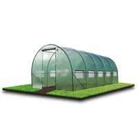 Sera gradina 8x3x2m tip tunel pentru legume, verde