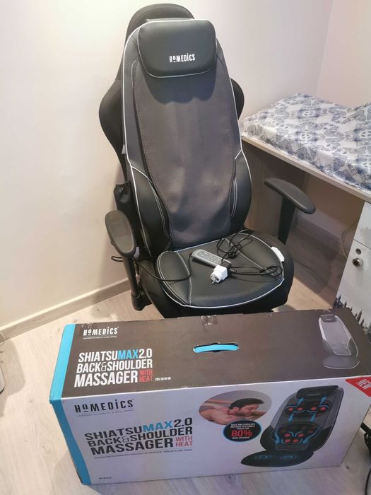 Масажираща седалка HOMEDICS шиацу MAX 2.0 / масажор за врат 3 вида
