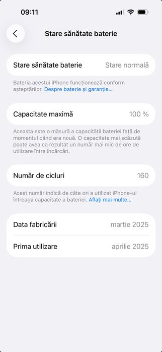 iPhone 16 256 GB, impecabil, garantie aprilie 2026