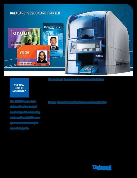 Imprimanta carduri Datacard SD260