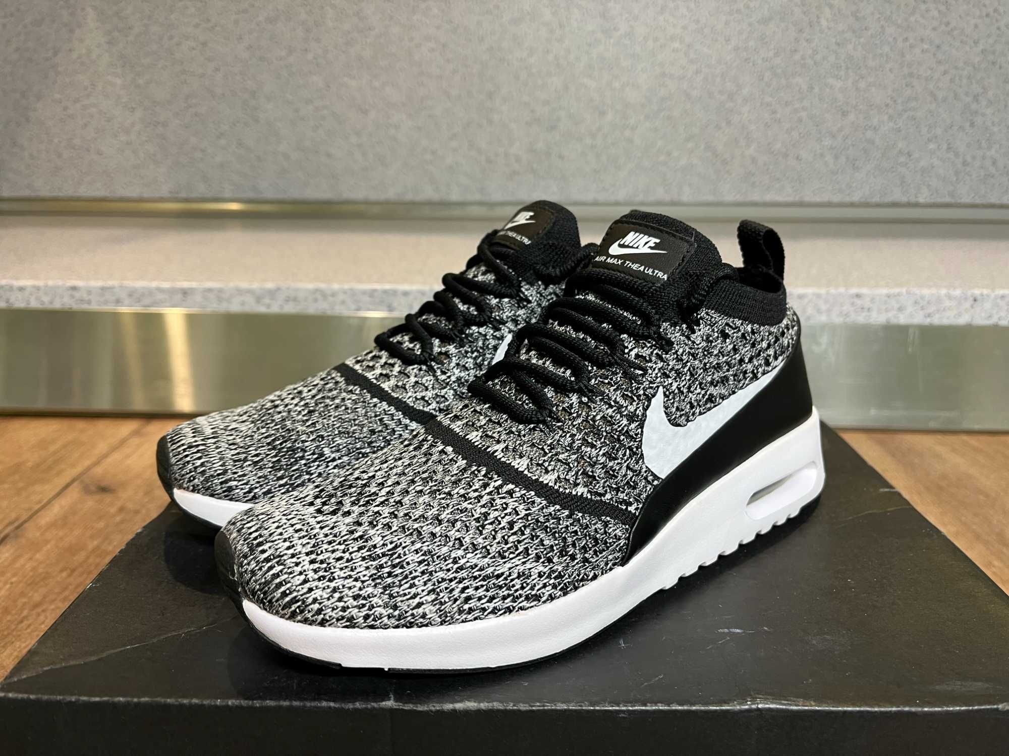 ОРИГИНАЛНИ ***  Nike Air Max Thea Ultra Knit / Black Grey White