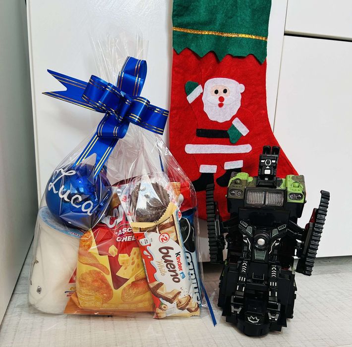 Set dulciuri+jucărie+ ciorap