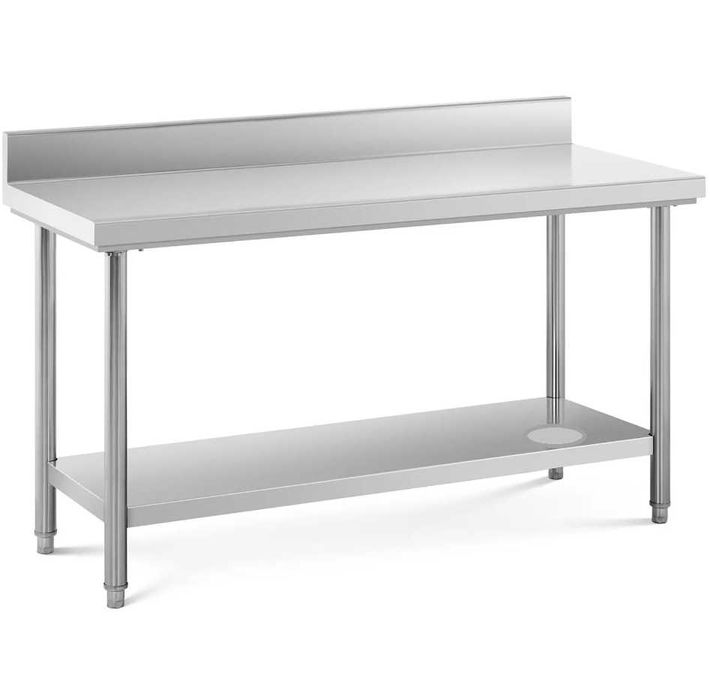 Masa de lucru pentru bucatarie,masa inox cu polita cu sau fara rebord