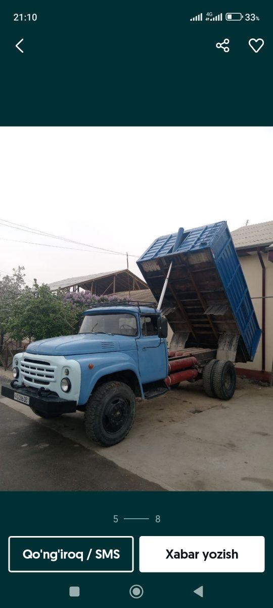 Zil130 oʻzi agʻfaruvchi xujjatlari joida