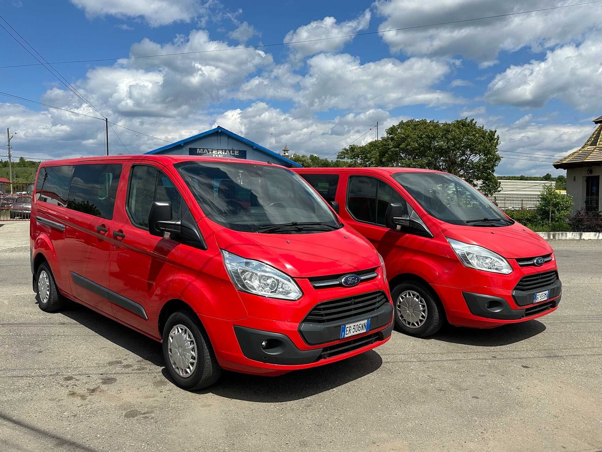 2 x Ford Transit Custom 2,2 tdci 2014 8+1 lung accept variante !!!