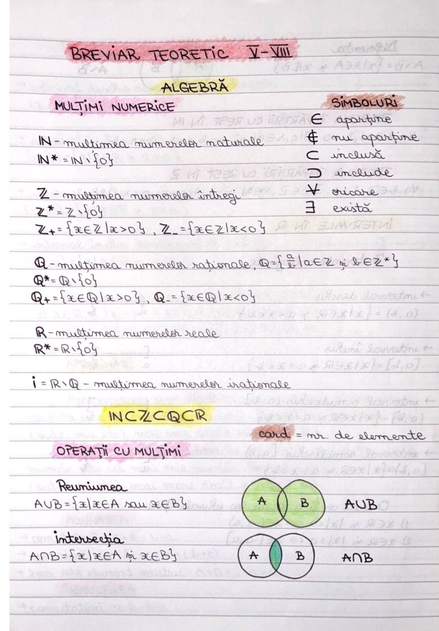 Vând materiale Matematica clasa 5-8