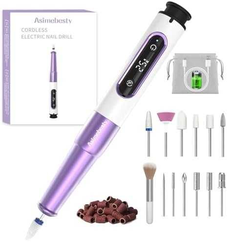 Нова Електрическа пила за нокти 25 000RPM, безжична, маникюр/педикюр