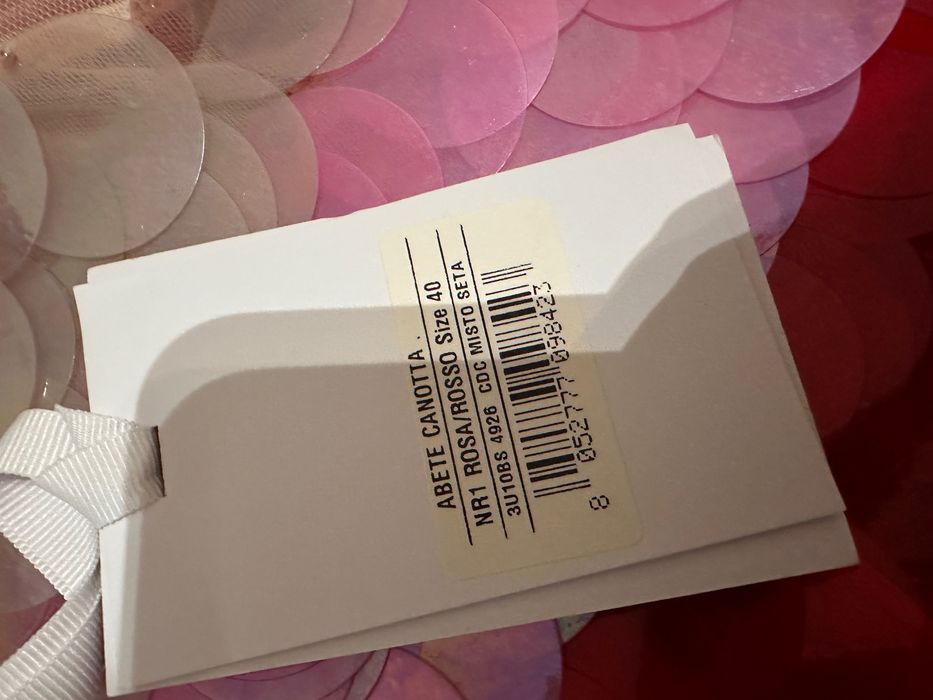 Pinko top paiete mari si matase naturala M nou!