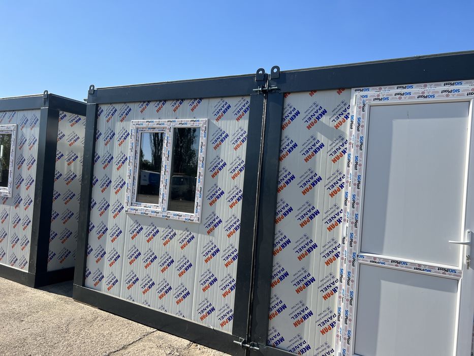 Container birou Ansamblu Containere birou santier de locuit vestiar