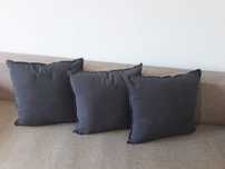 Perne decor gri inchis 45x50 cm
