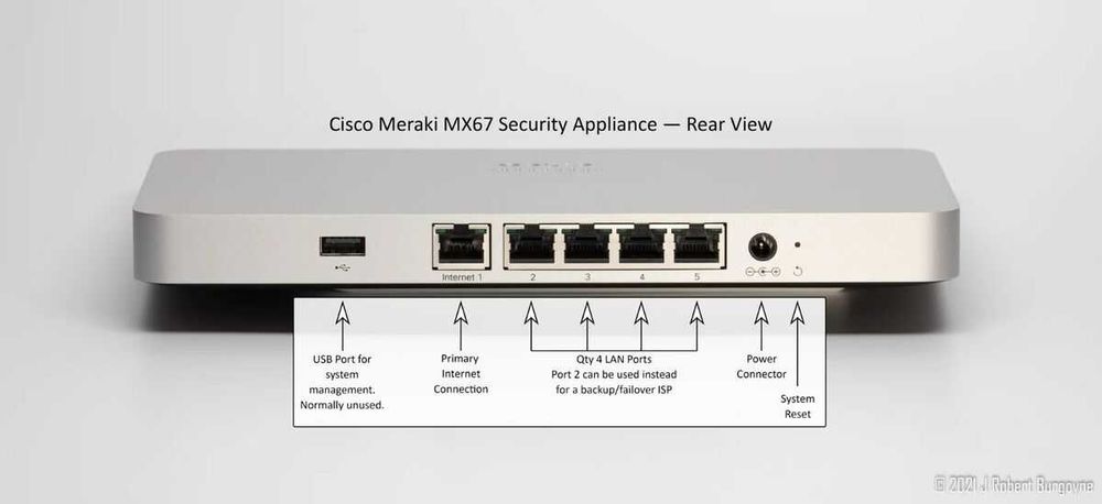 Firewall Cisco Meraki MX67-HW