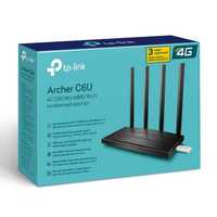 Wi-Fi роутерTP-Link Archer C6U AC1200 MU-MIMO гигабитный