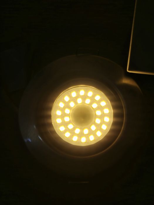 Set 6 Spoturi LED încastrate 230V, dimmabile, 3 trepte, 6W, IP44