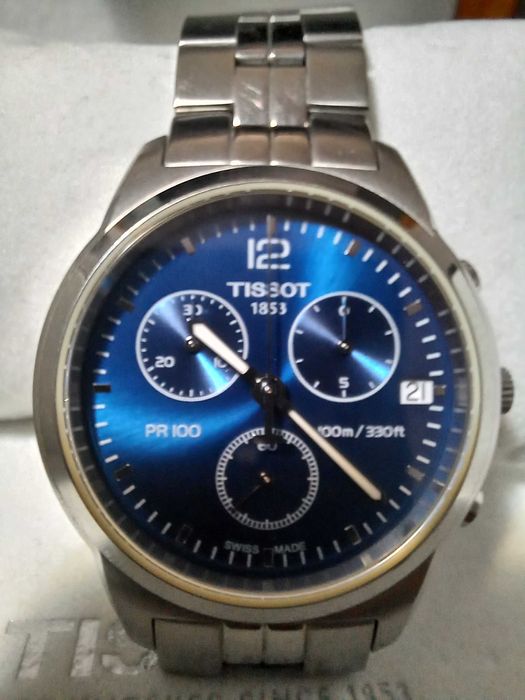 Ceas Tissot PR100 barbatesc,original in cutie, albastru marin.