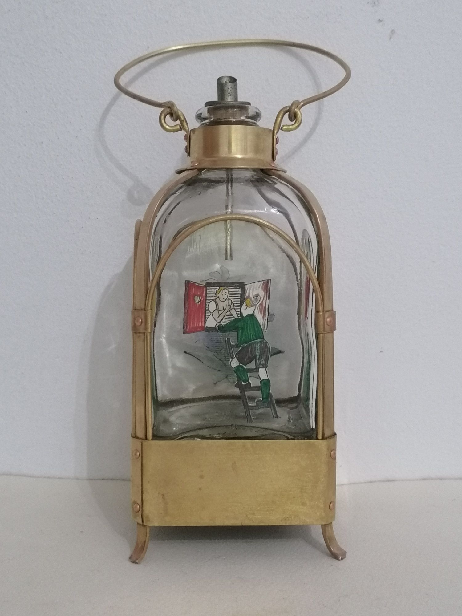 Cutie muzicala sticlă decantor vintage