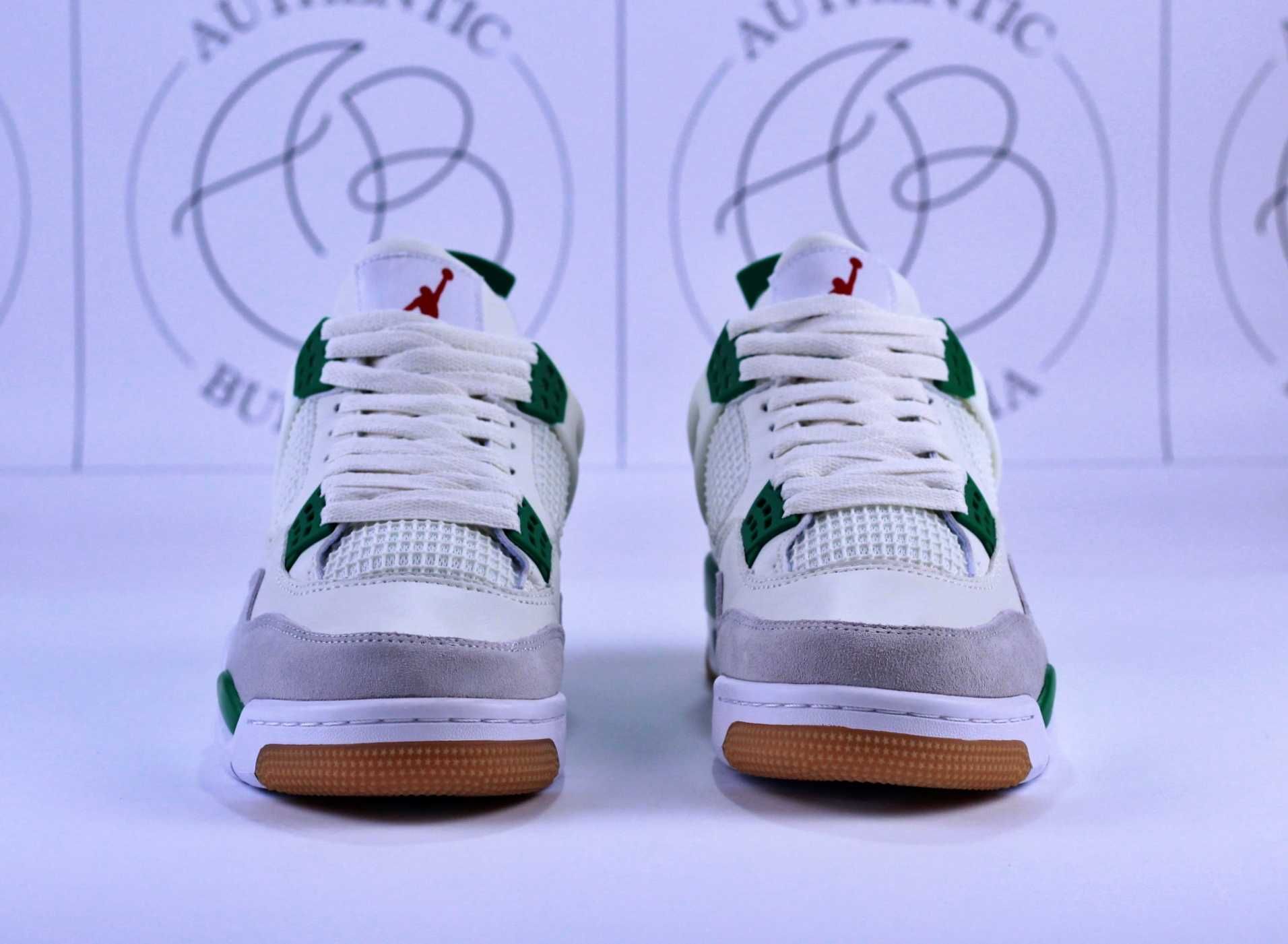 Nike Air Jordan 4 Military Black Metallic Purple SB Pine Green Snorlax
