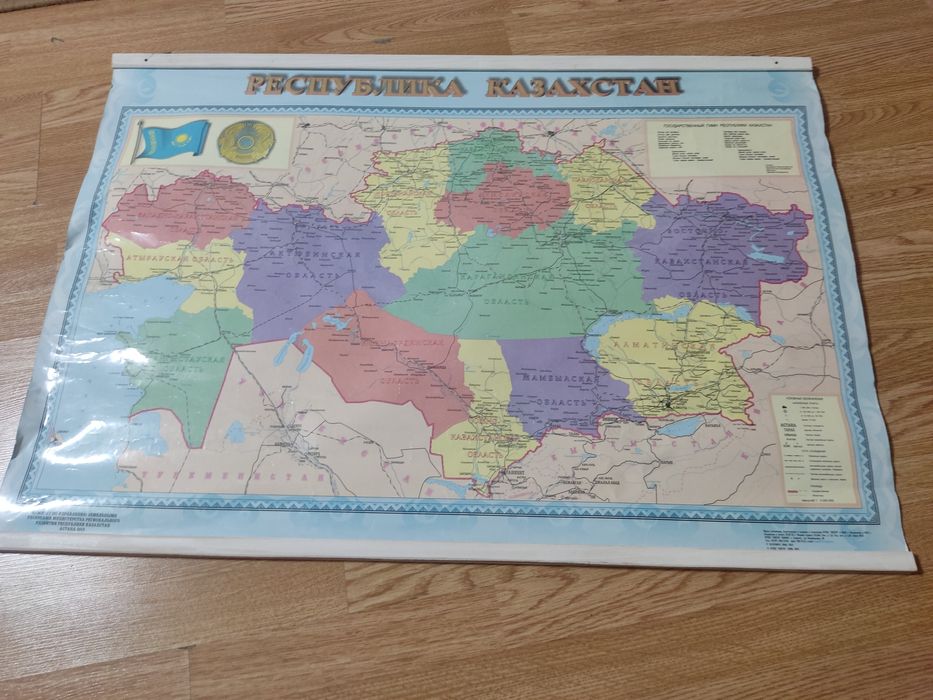 Политическая карта Казахстана